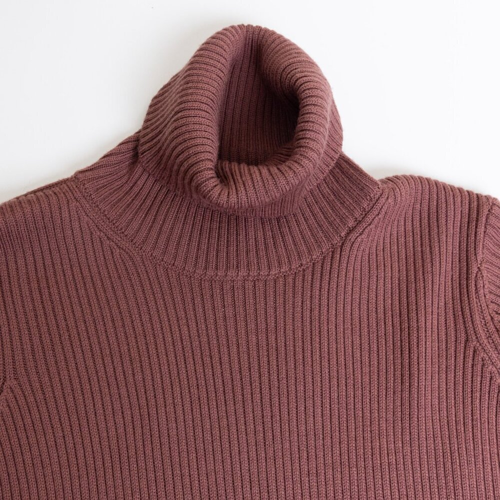 Aritzia Merino Wool Turtleneck Sweater Dress Tunic Soft Warm Rebecca Rose Pink - Picture 4 of 12